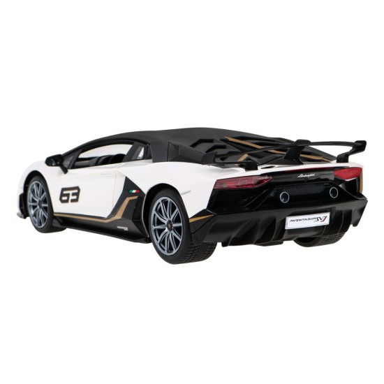 Rastar RC Auto Aventador SVJ Performance 1:14 na diaľkové ovládanie so svetlom, biele