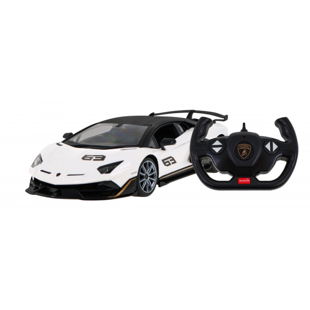 Rastar RC Auto Aventador SVJ Performance 1:14 na diaľkové ovládanie so svetlom, biele