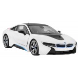 RASTAR RC Auto BMW i8 1:14 + Automatické Dvere na diaľkové ovládanie + LED svetlo, biele