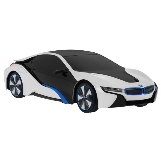 RASTAR RC Auto BMW i8 1:24 na diaľkové ovládanie + LED svetlá, biele