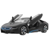 RASTAR RC Auto BMW i8 1:14 + Automatické Dvere na diaľkové ovládanie + LED svetlo, čierne