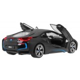 RASTAR RC Auto BMW i8 1:14 + Automatické Dvere na diaľkové ovládanie + LED svetlo, čierne