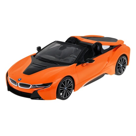 Rastar RC Auto BMW I8 Roadster 1:12 na diaľkové ovládanie, oranžové