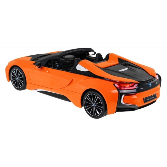 Rastar RC Auto BMW I8 Roadster 1:12 na diaľkové ovládanie, oranžové
