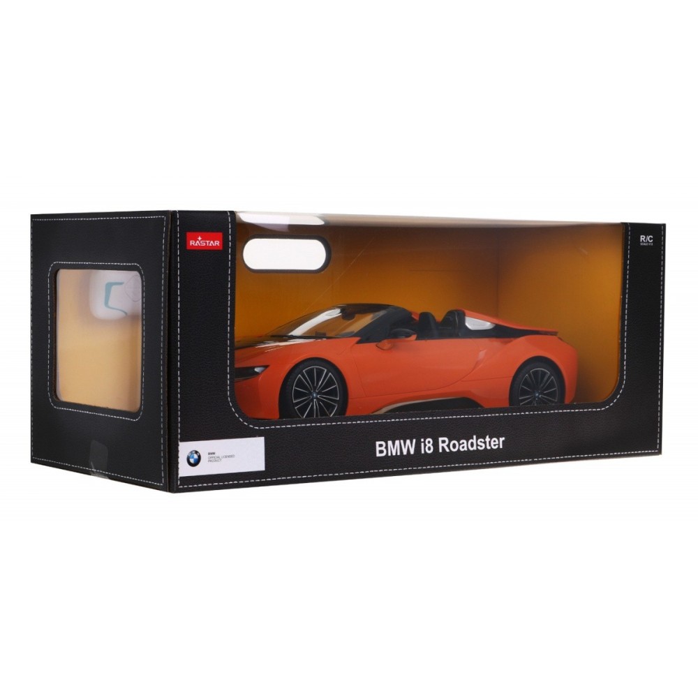 Rastar RC Auto BMW I8 Roadster 1:12 na diaľkové ovládanie, oranžové