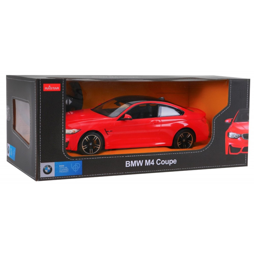 RASTAR RC Auto BMW M4 Coupe 1:14 na diaľkové ovládanie, červené