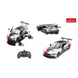 RASTAR RC Konštrukčné Autíčko BMW M8 GTE Building kit na diaľkové ovládanie so svetlom, biele