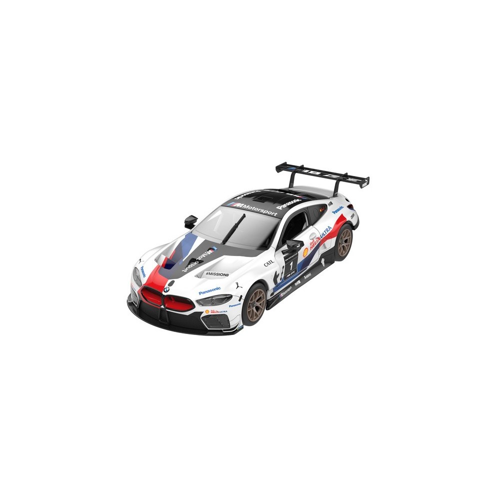 RASTAR RC Konštrukčné Autíčko BMW M8 GTE Building kit na diaľkové ovládanie so svetlom, biele