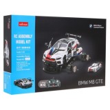 RASTAR RC Konštrukčné Autíčko BMW M8 GTE Building kit na diaľkové ovládanie so svetlom, biele