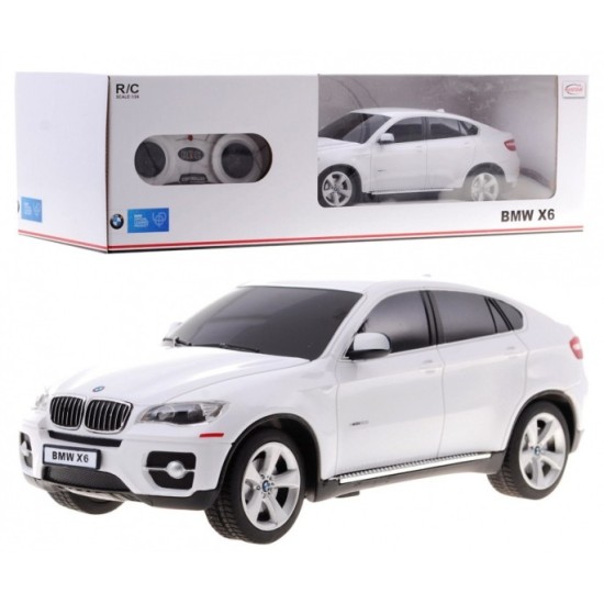 RASTAR RC Auto BMW X 6 1:24 na diaľkové ovládanie, biele