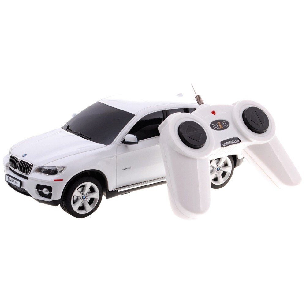 RASTAR RC Auto BMW X 6 1:24 na diaľkové ovládanie, biele