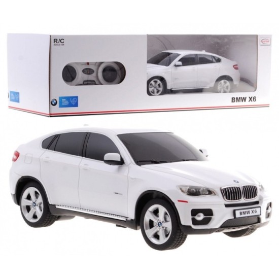 RASTAR RC Auto BMW X 6 1:24 na diaľkové ovládanie, biele