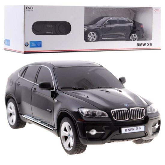 RASTAR RC Auto BMW X 6 1:24 na diaľkové ovládanie, čierne