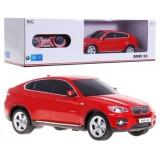RASTAR RC Auto BMW X 6 1:24 na diaľkové ovládanie, červené