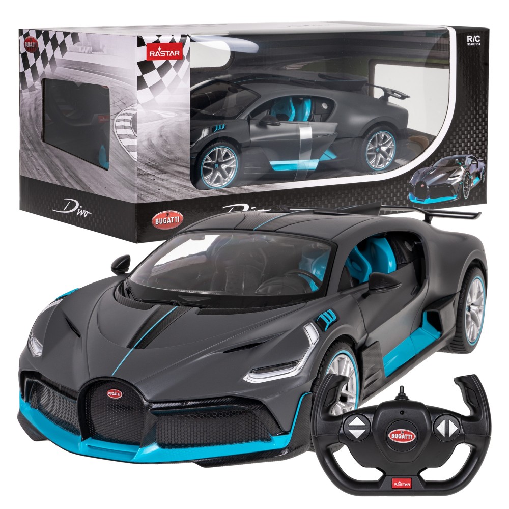 Rastar RC Auto Bugatti Divo 1:14 na diaľkové ovládanie, modré