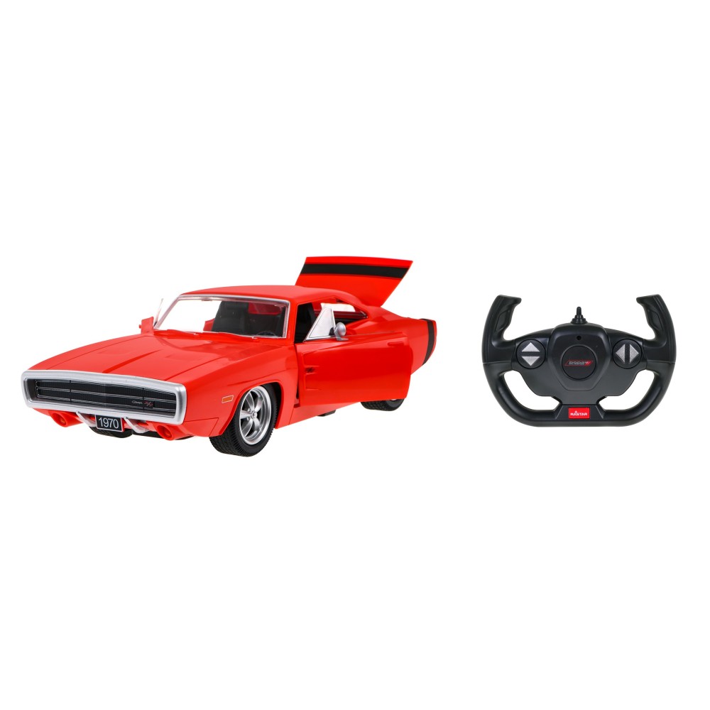 RASTAR RC Auto Dodge Charger R T 1:16 na diaľkové ovládanie s LED Svetlom a Zvukom, červené