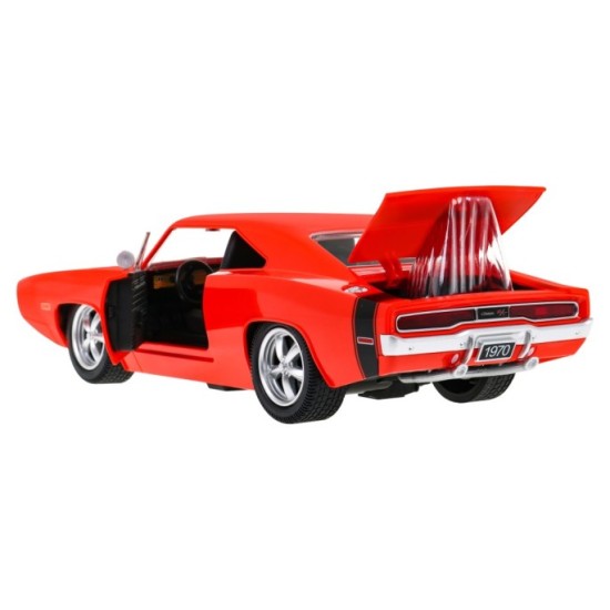 RASTAR RC Auto Dodge Charger R T 1:16 na diaľkové ovládanie s LED Svetlom a Zvukom, červené