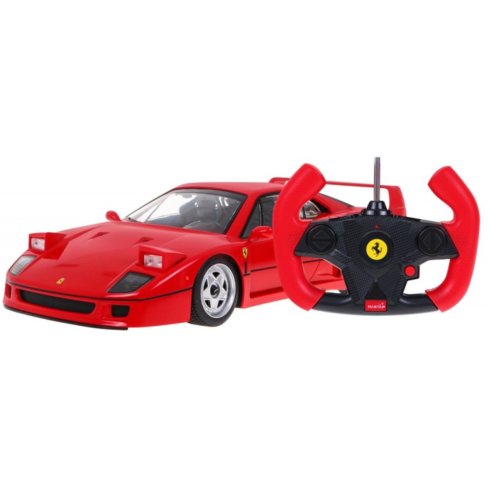 Rastar RC Auto Ferrari F40 1:14 na diaľkové ovládanie, červené