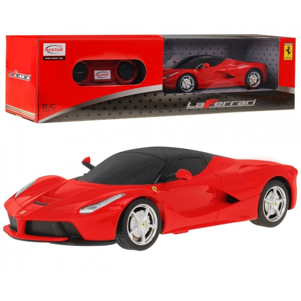 Rastar RC Auto Ferrari LaFerrari 1:24 na diaľkové ovládanie, červené