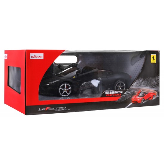 Rastar RC Auto Ferarri LaFerrari Aperta red 1:14 na diaľkové ovládanie + LED svetlá, čierne