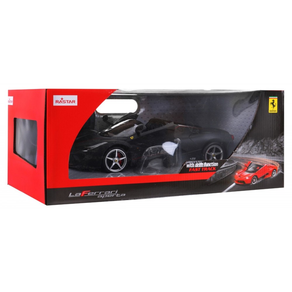 Rastar RC Auto Ferarri LaFerrari Aperta red 1:14 na diaľkové ovládanie + LED svetlá, čierne