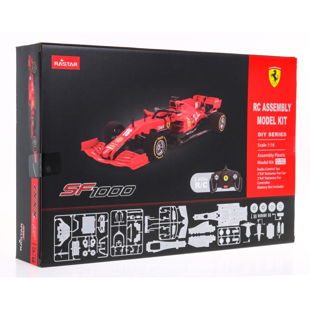 RC Konštrukčné Autíčko Formula Ferrari SF1000 Building kit na diaľkové ovládanie 1:16, s