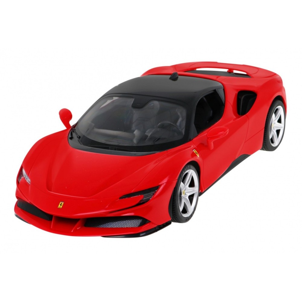 Rastar RC Auto Ferrari SF90 1:14 na diaľkové ovládanie + LED svetlá, červené