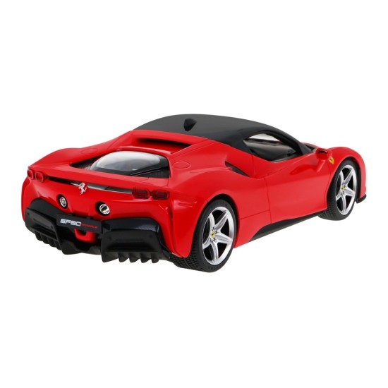 Rastar RC Auto Ferrari SF90 1:14 na diaľkové ovládanie + LED svetlá, červené
