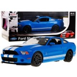 Rastar RC Auto Ford Shelby Mustang GT500 1:14 na diaľkové ovládanie + LED svetlo, modré