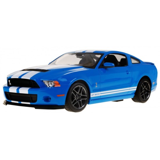 Rastar RC Auto Ford Shelby Mustang GT500 1:14 na diaľkové ovládanie + LED svetlo, modré