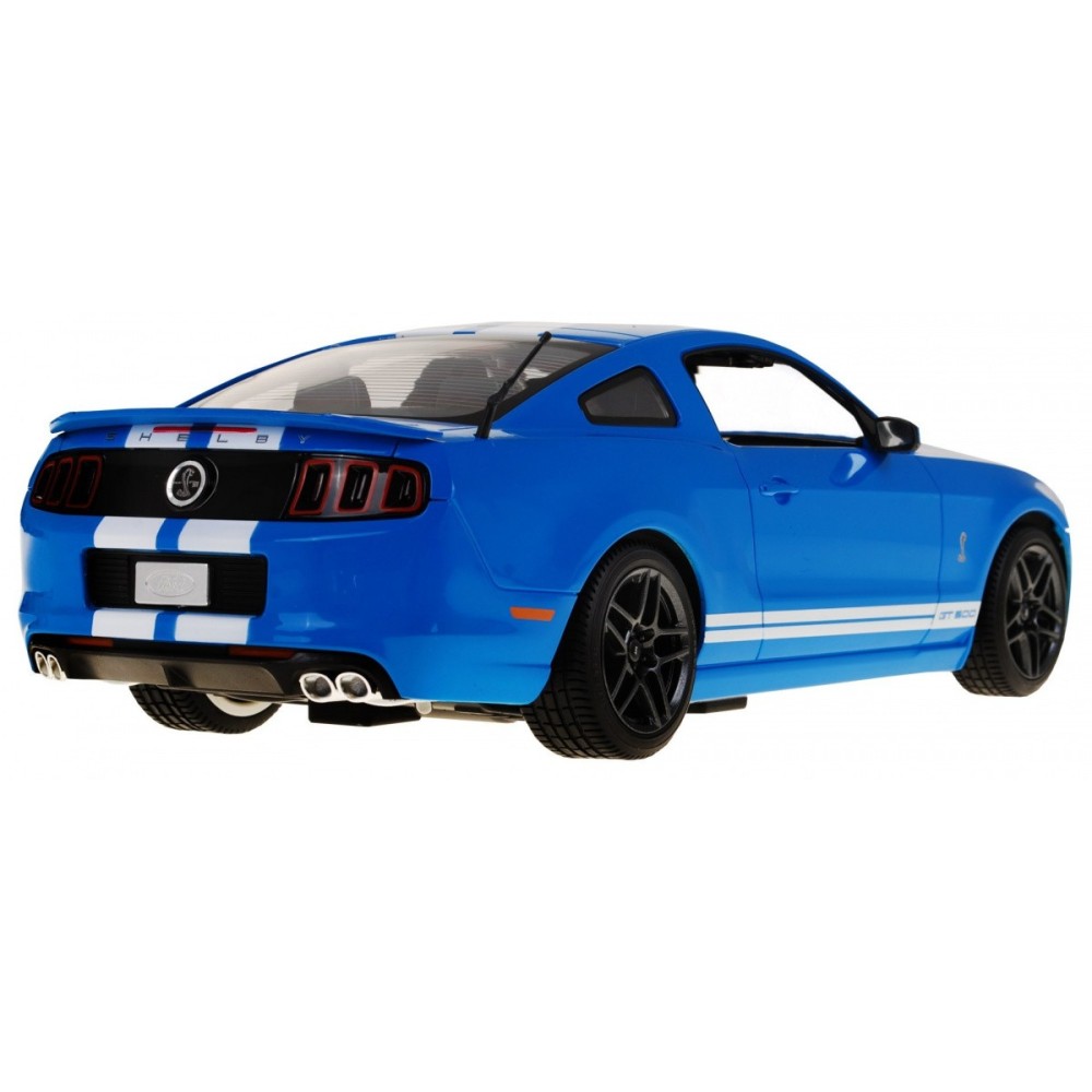 Rastar RC Auto Ford Shelby Mustang GT500 1:14 na diaľkové ovládanie + LED svetlo, modré
