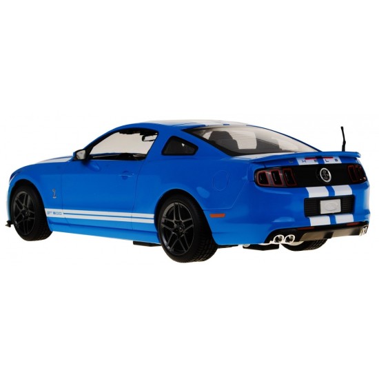 Rastar RC Auto Ford Shelby Mustang GT500 1:14 na diaľkové ovládanie + LED svetlo, modré