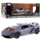 Rastar RC Auto Lamborghini Sesto Elemento 1:14 na diaľkové ovládanie, sivé matné