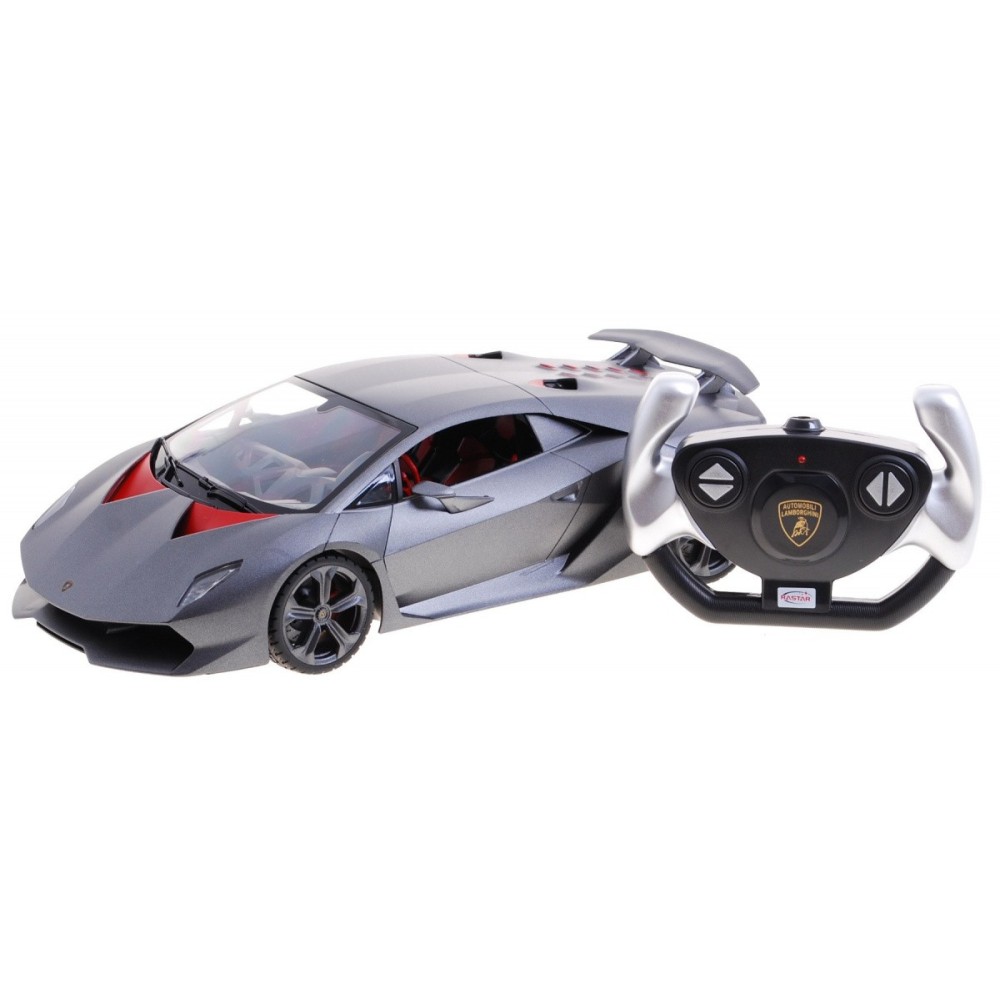 Rastar RC Auto Lamborghini Sesto Elemento 1:14 na diaľkové ovládanie, sivé matné