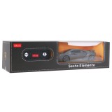Rastar RC Auto Lamborghini Sesto Elemento 1:24 na diaľkové ovládanie, sivé matné