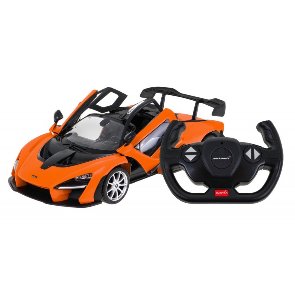 Rastar RC Auto McLaren Senna 1:14 na diaľkové ovládanie so sveltom, oranžové