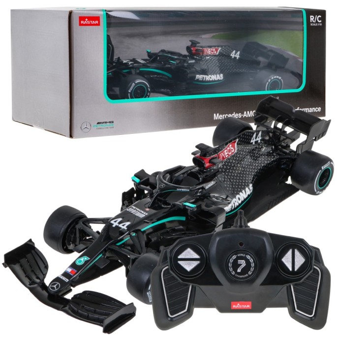 Rastar RC Auto Formula Mercedes-AMG F1 W11 EQ Performance 1:18 na diaľkové ovládanie, čierna