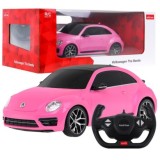 Rastar RC Auto Volkswagen Beetle 1:14 na diaľkové ovládanie + Led Svetlá, ružové