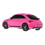 Rastar RC Auto Volkswagen Beetle 1:14 na diaľkové ovládanie + Led Svetlá, ružové