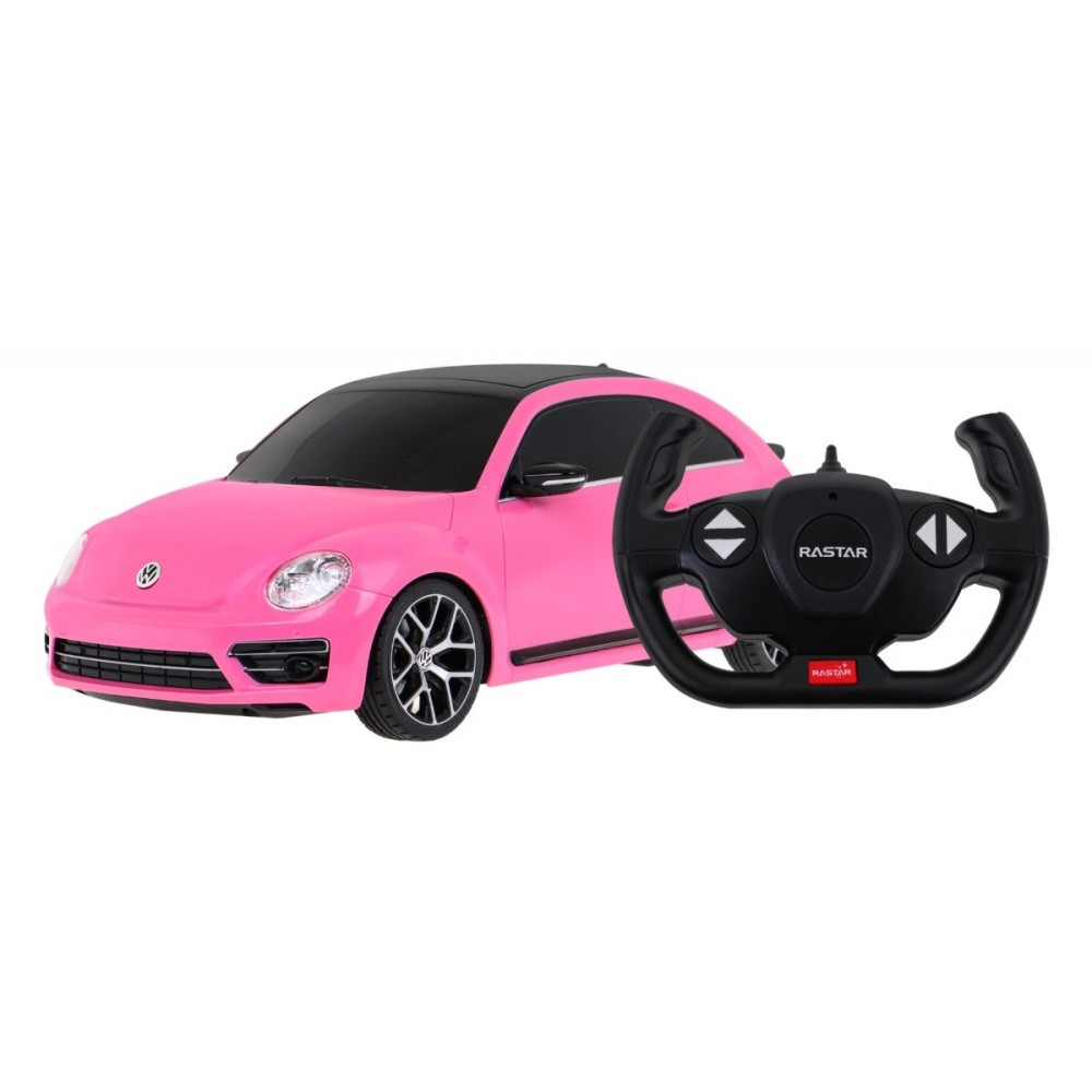 Rastar RC Auto Volkswagen Beetle 1:14 na diaľkové ovládanie + Led Svetlá, ružové