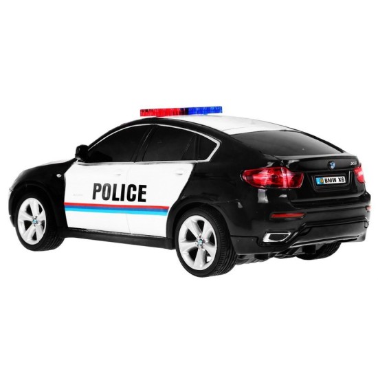 JOKO RC auto Polícia BMW X6 na diaľkové ovládanie 25cm, čierne