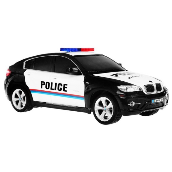 JOKO RC auto Polícia BMW X6 na diaľkové ovládanie 25cm, čierne