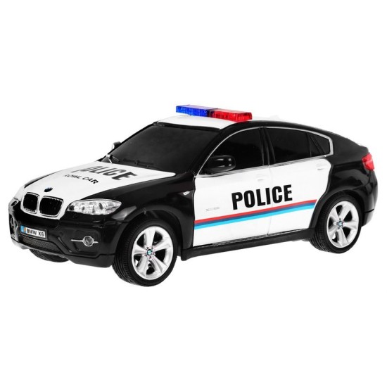 JOKO RC auto Polícia BMW X6 na diaľkové ovládanie 25cm, čierne