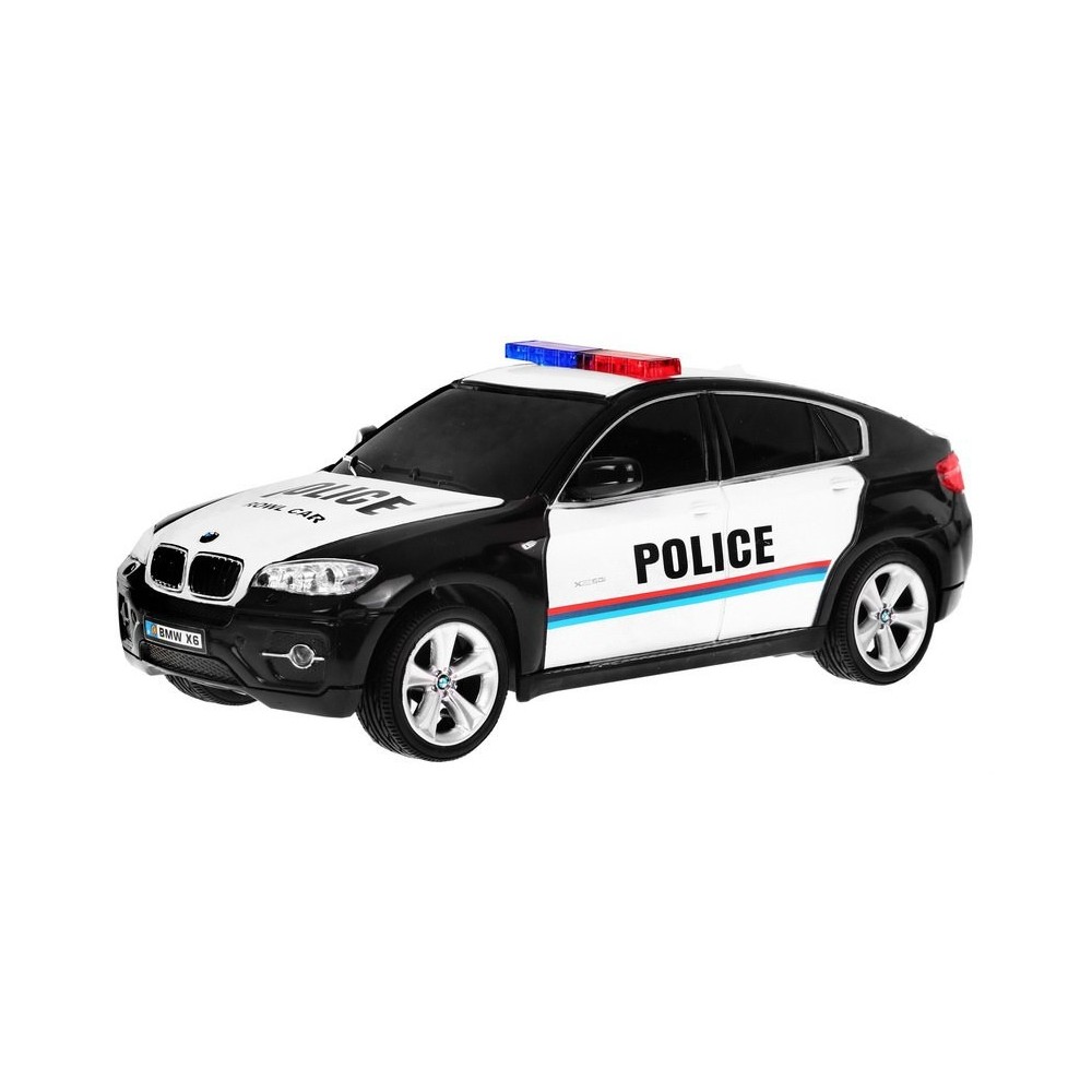 JOKO RC auto Polícia BMW X6 na diaľkové ovládanie 25cm, čierne