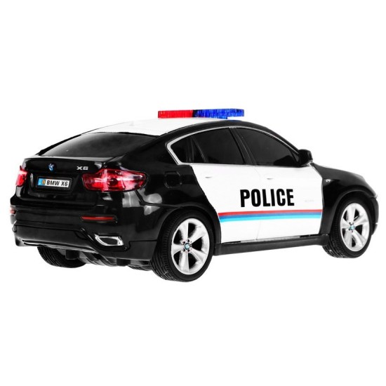 JOKO RC auto Polícia BMW X6 na diaľkové ovládanie 25cm, čierne