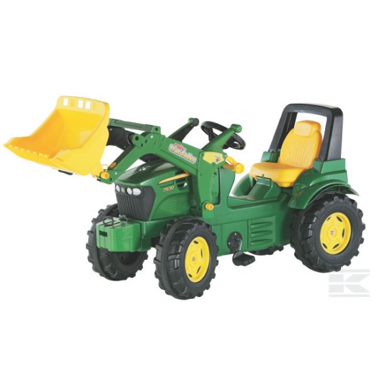 Šľapací traktor John Deere 7930 + predný nakladač, Rolly Toys, od 3 do 8 rokov