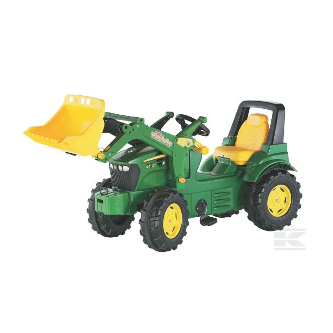 Šľapací traktor John Deere 7930 + predný nakladač, Rolly Toys, od 3 do 8 rokov