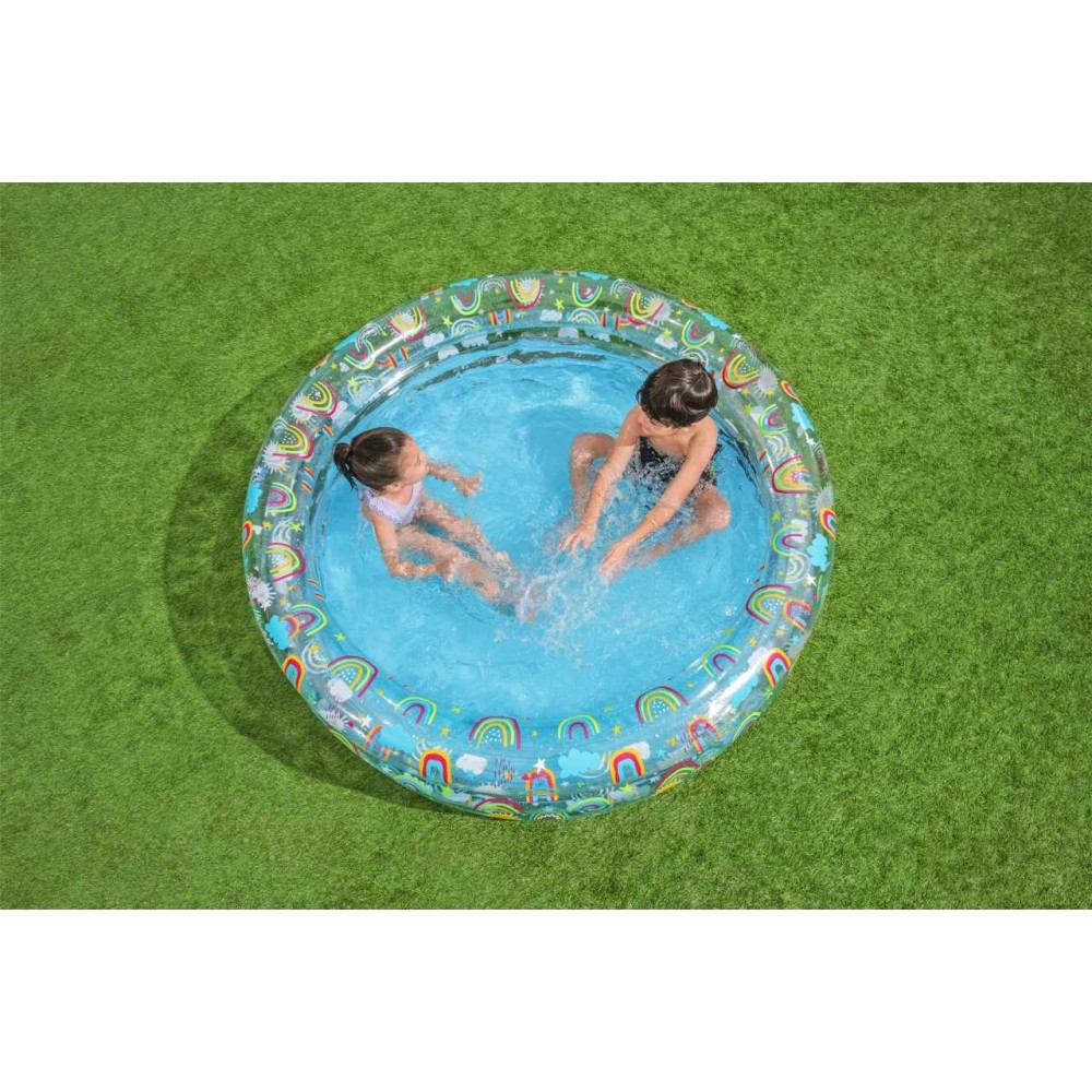 Bestway 51045 Nafukovací okrúhly bazén pre deti Dúha 150 cm x 53 cm
