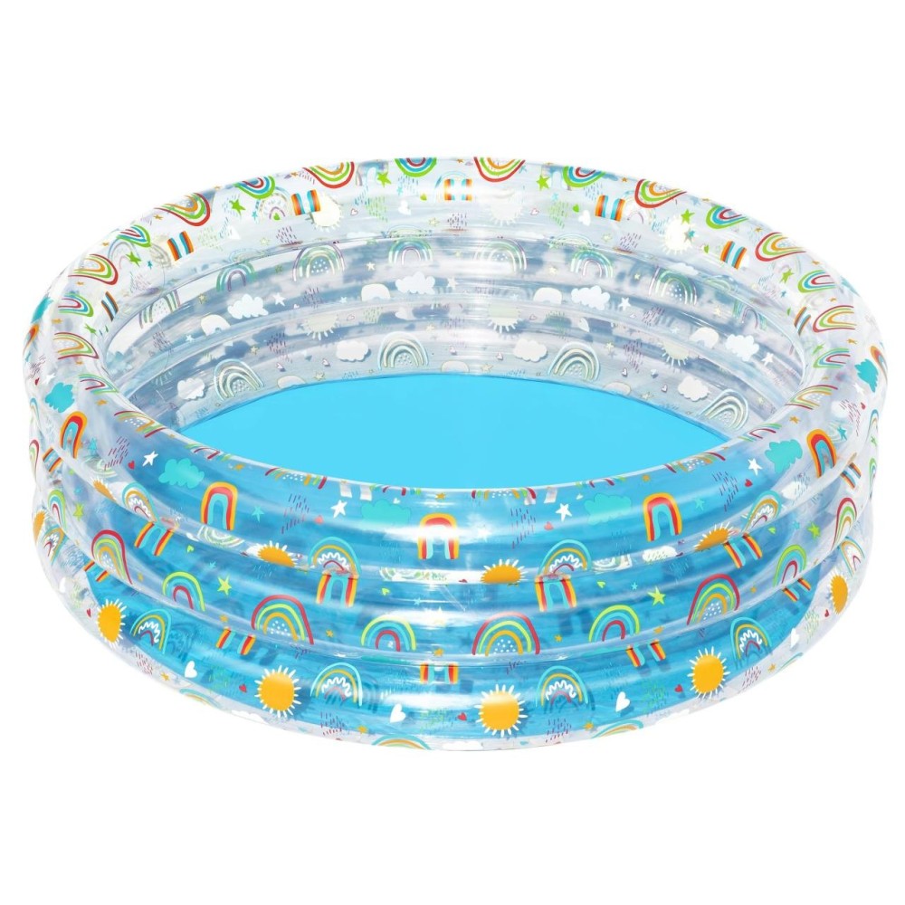 Bestway 51045 Nafukovací okrúhly bazén pre deti Dúha 150 cm x 53 cm
