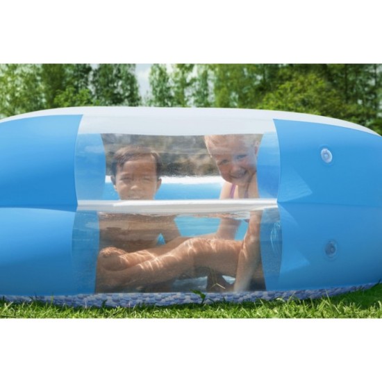 Bestway 54409 Detský Nafukovací bazén so sedačkami a oknom 270cm x 198cm